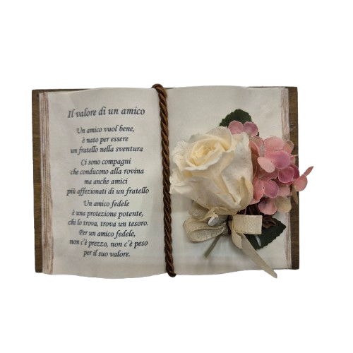 Libro artigianale il valore di un amico